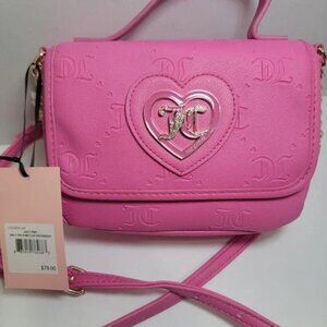 Juicy Couture Only You N Me Flap Crossbody Purse‎ Bag Juicy Pink NWT